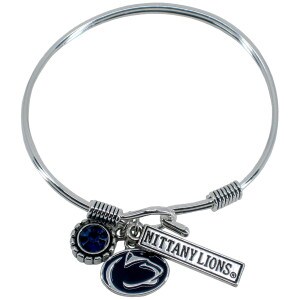 bracelet trifecta: crystal, Penn State Athletic Logo, and Nittany Lions